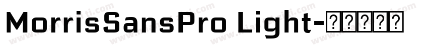 MorrisSansPro Light字体转换
